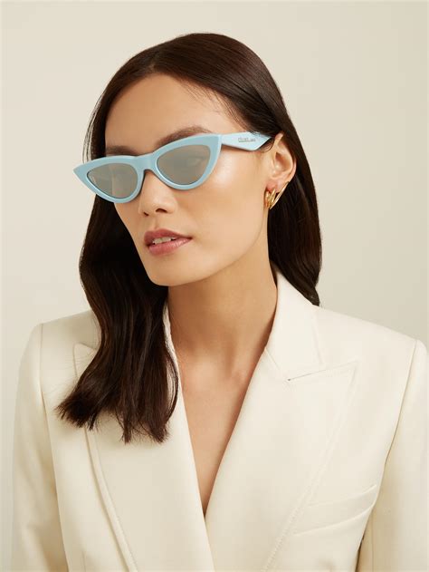 celine cat eye blue|Celine cat eye acetate sunglasses.